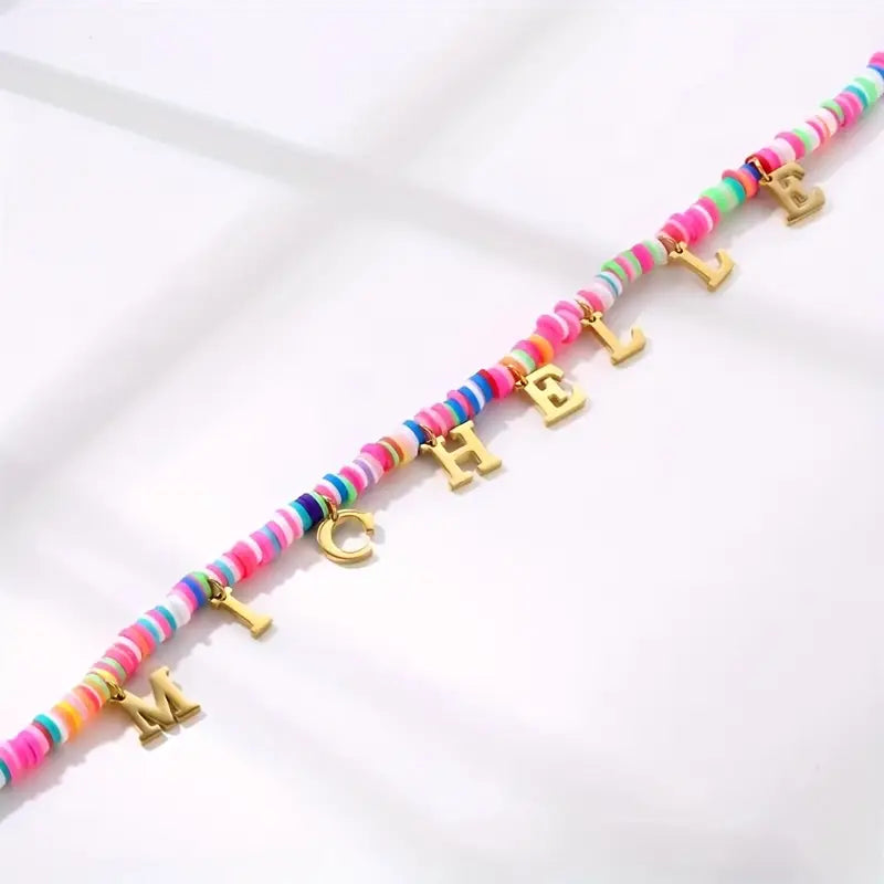 COLLAR CON NOMBRE PARA NIÑAS COLGANTE