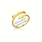 ANILLO CON NOMBRE Y ESTRELLA