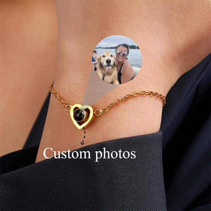 PRE ORDEN - PULSERA CORAZON CON FOTO PROYECCION