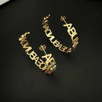 Maxi Hoops with Classic Name