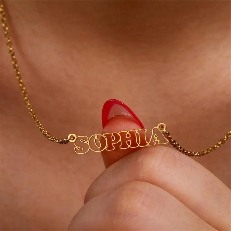 COLLAR NOMBRE CALADO