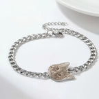 PULSERA PETLOVER CADENA GRUESA CON FOTOGRABADO