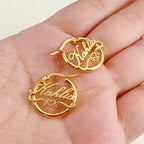 Maxi Hoops with Classic Name