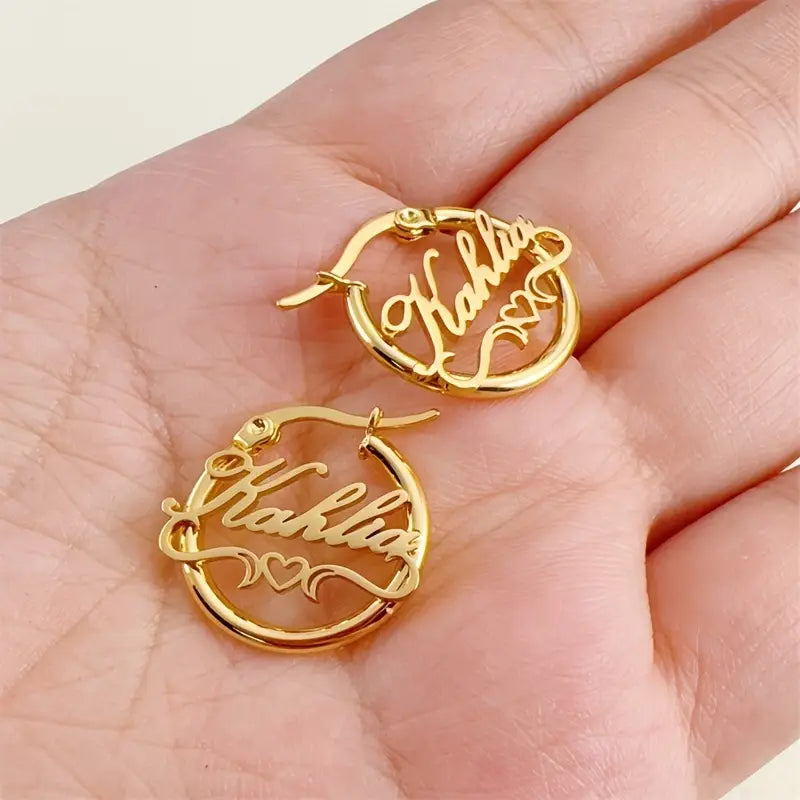 Maxi Hoops with Classic Name