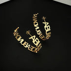 Maxi Hoops with Classic Name