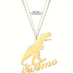 COLLAR CON NOMBRE Y DINOSAURIO