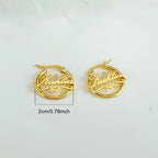 Maxi Hoops with Classic Name