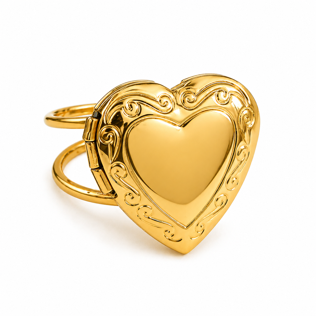 ANILLO RELICARIO CORAZÓN