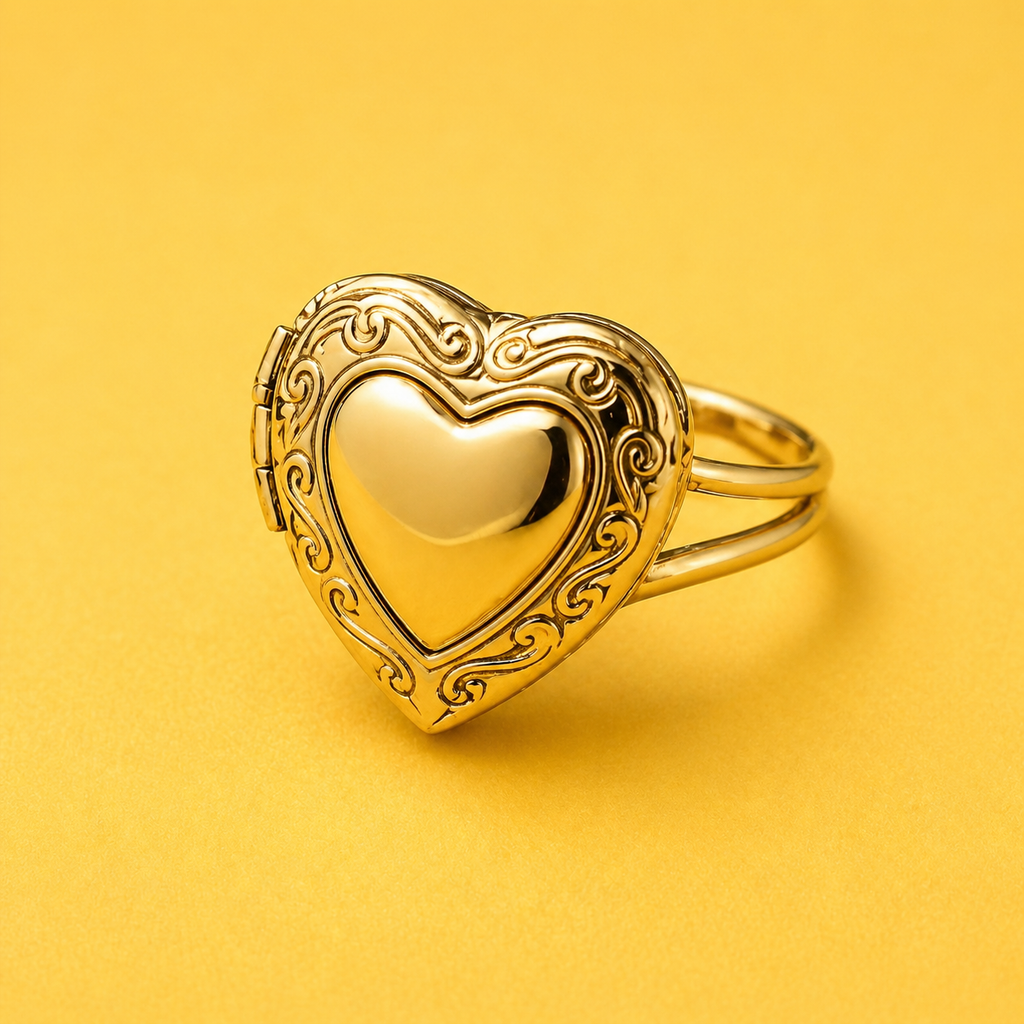 ANILLO RELICARIO CORAZÓN