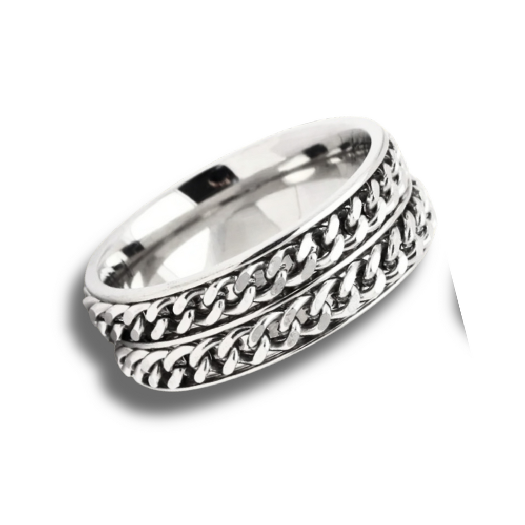 ANILLO ANTIESTRES CON CADENA GIRATORIA