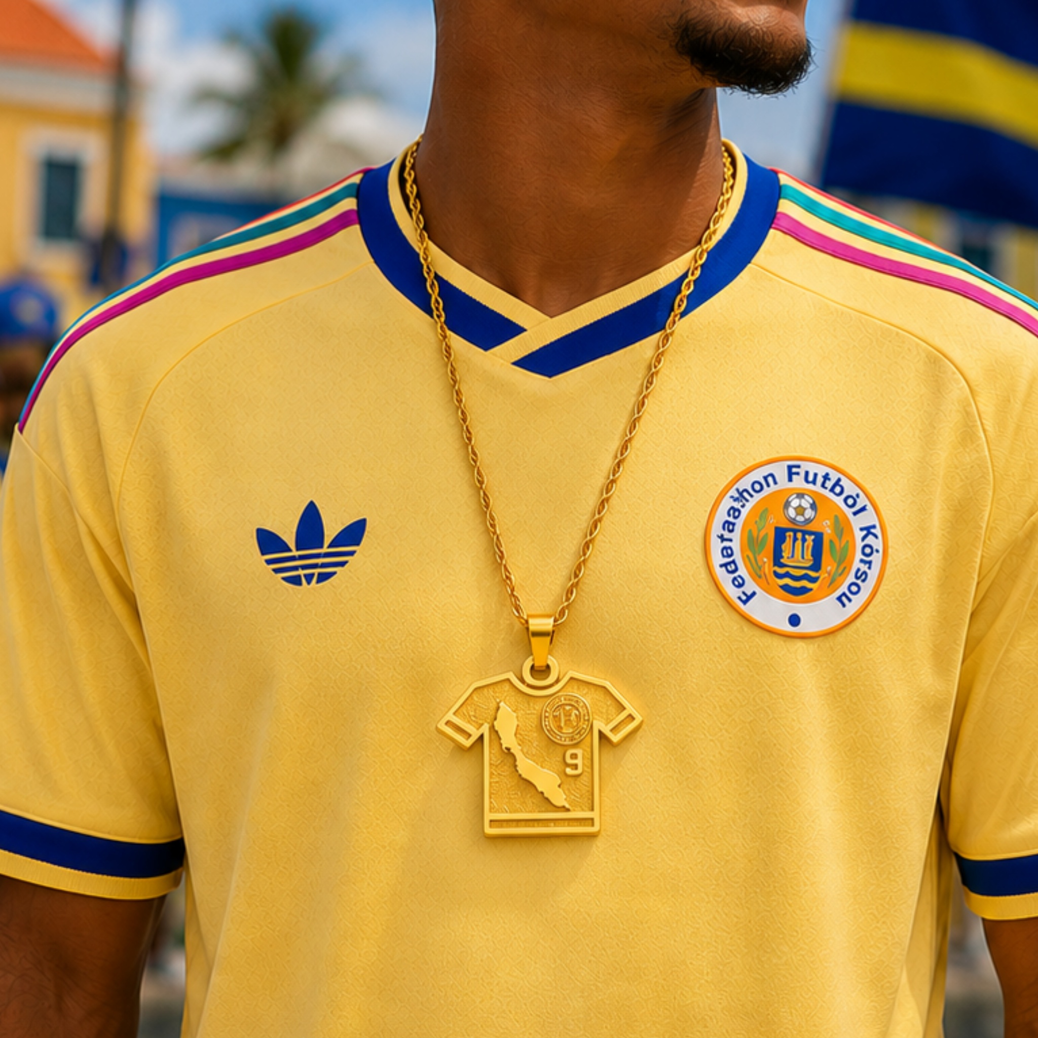 COLLAR CAMISETA MUNDIALISTA CURAZAO