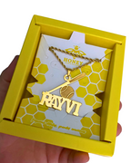 COLLAR CON NOMBRE BATE DE BEISBOL Y BALON