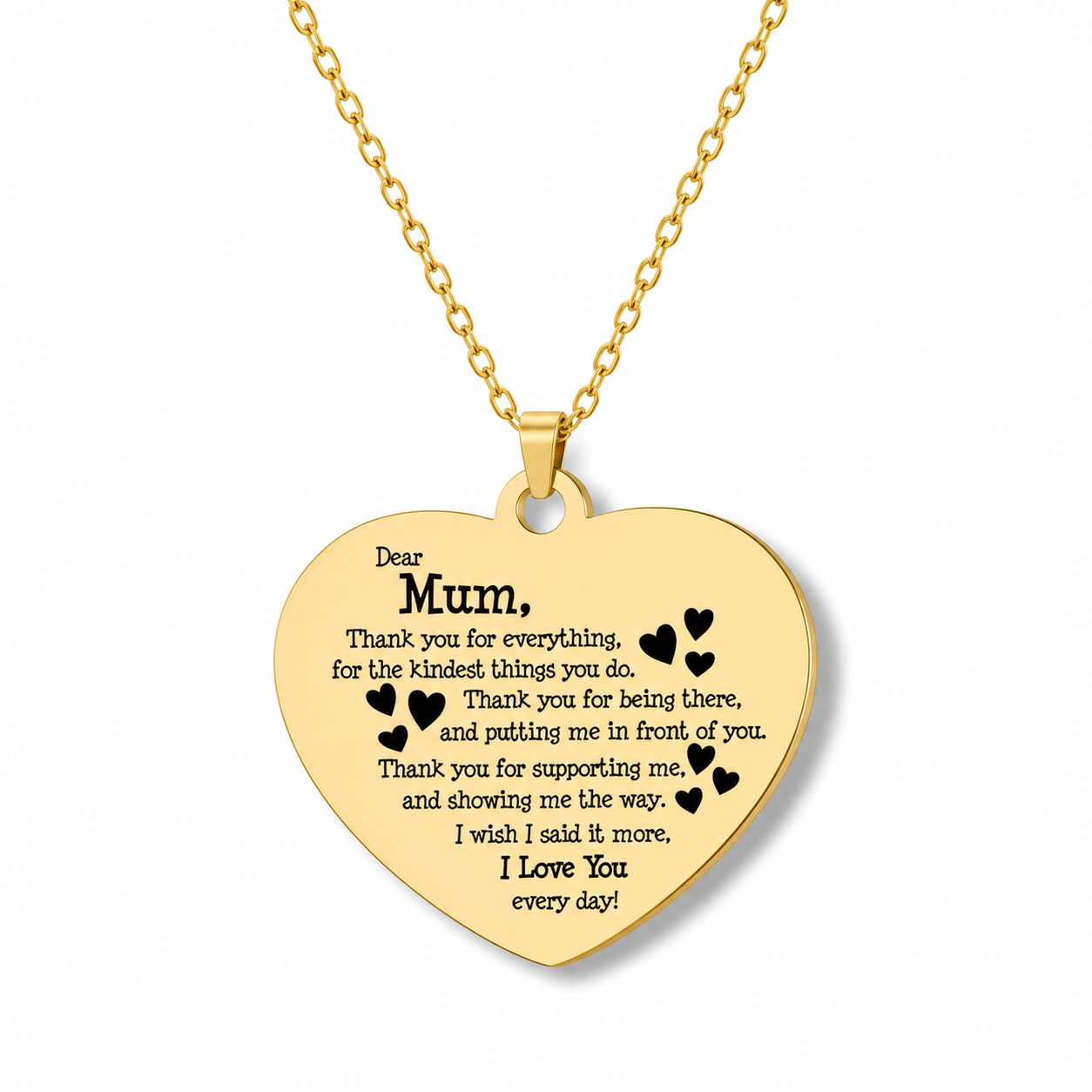 COLLAR CORAZÓN PERSONALIZADO CON TEXTO