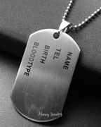 Militaire plaatketting - gepersonaliseerd met persoonlijke gegevens