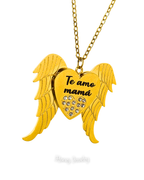 Round plate necklace