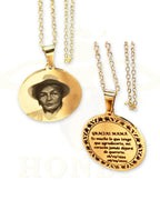 Foto-geëtste plaatketting