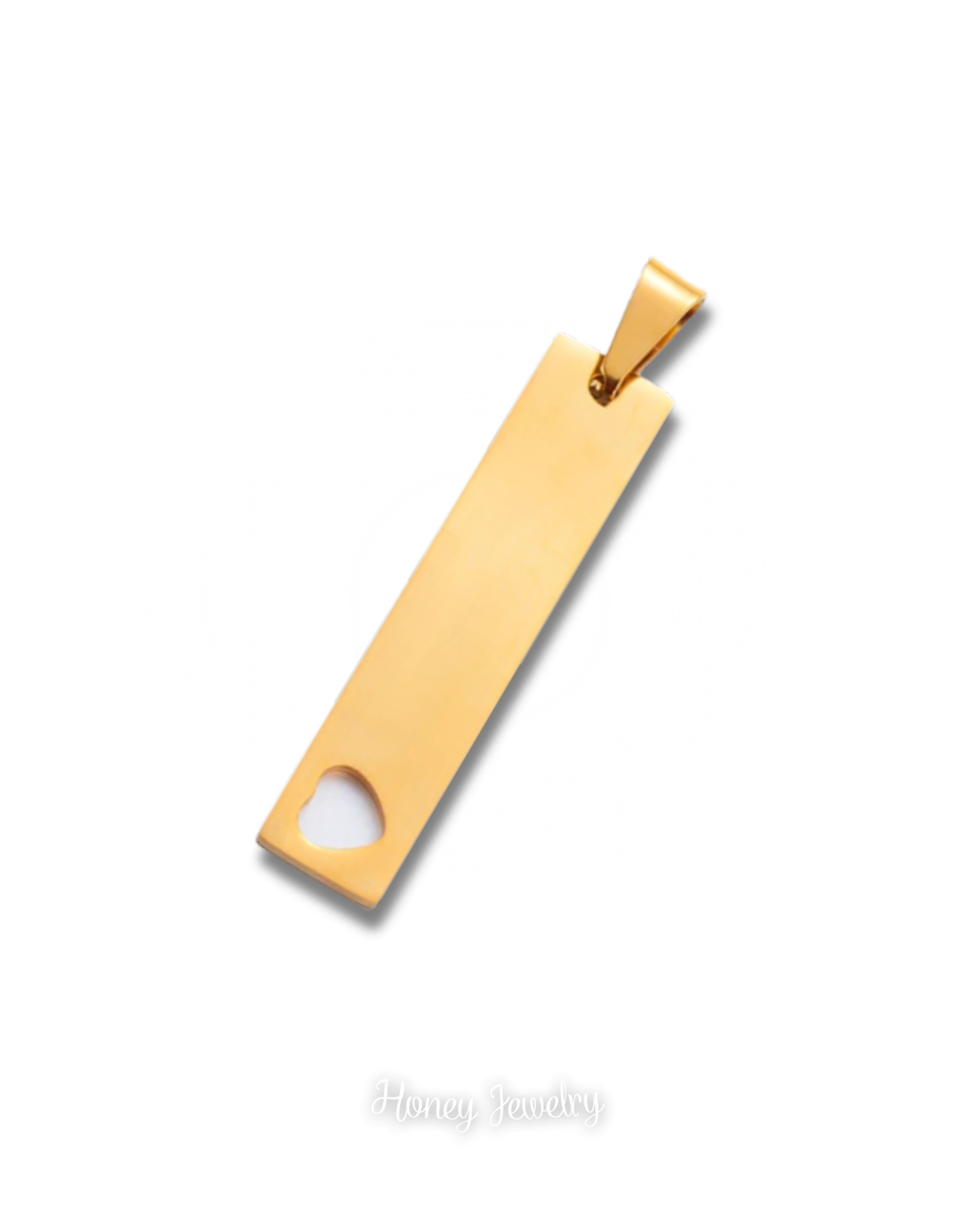 Verticale plaatketting met hart