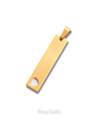 Verticale plaatketting met hart