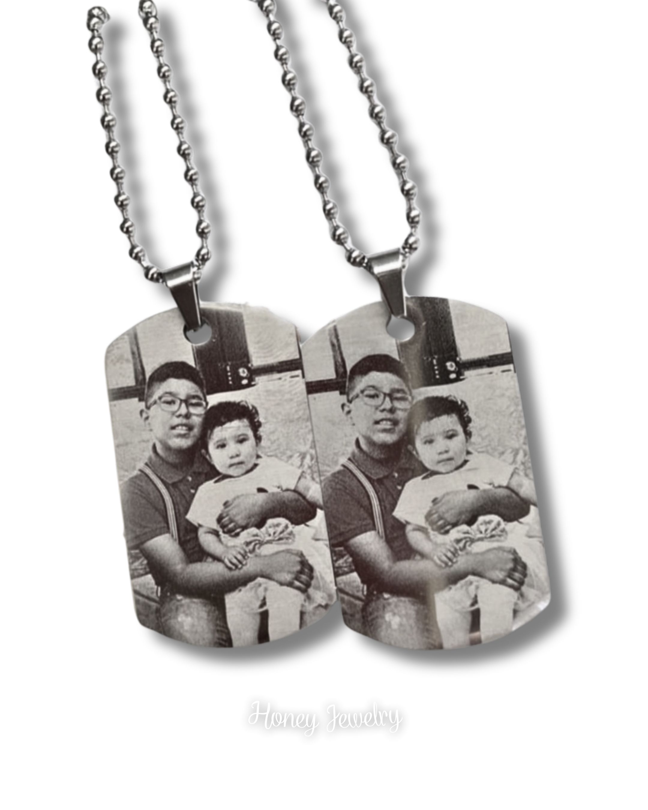 COLLAR PLACA MILITAR PARA PAREJA