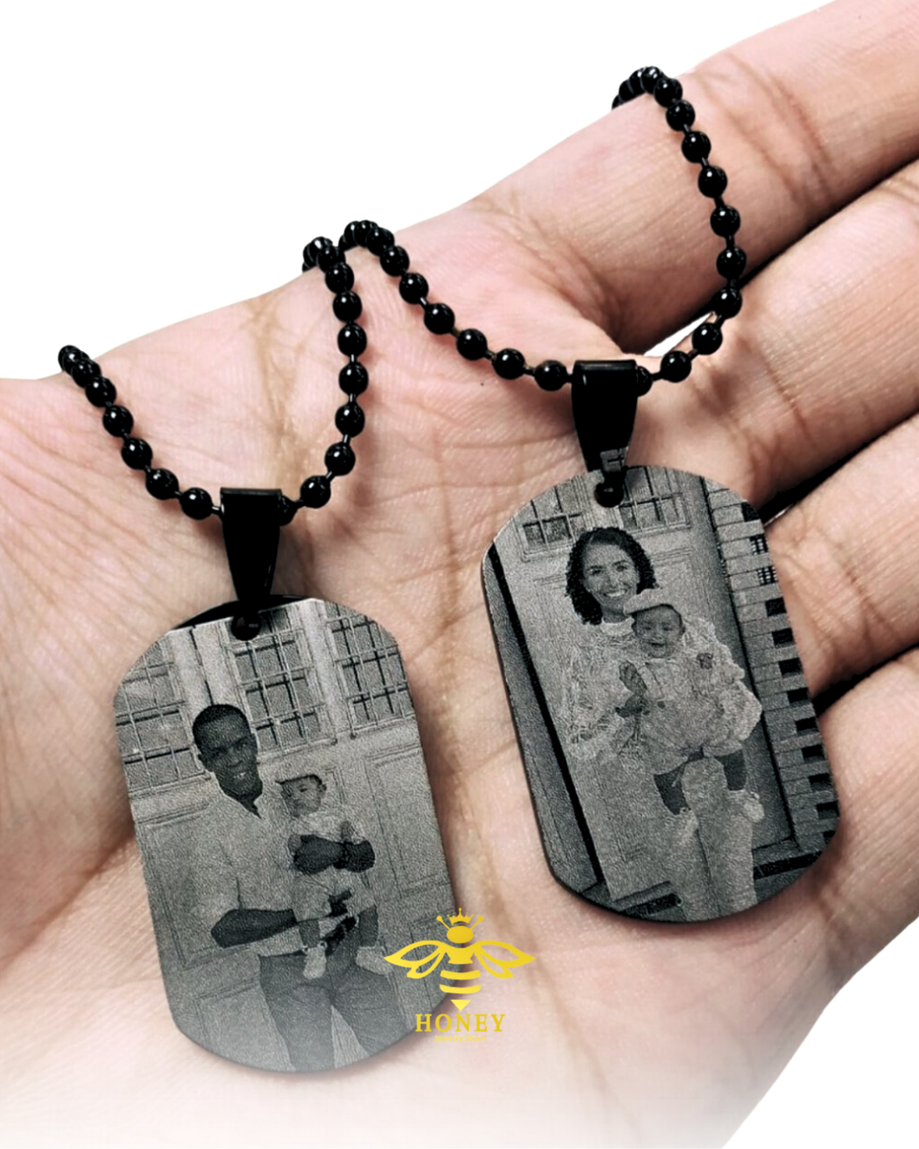 COLLAR PLACA MILITAR PARA PAREJA