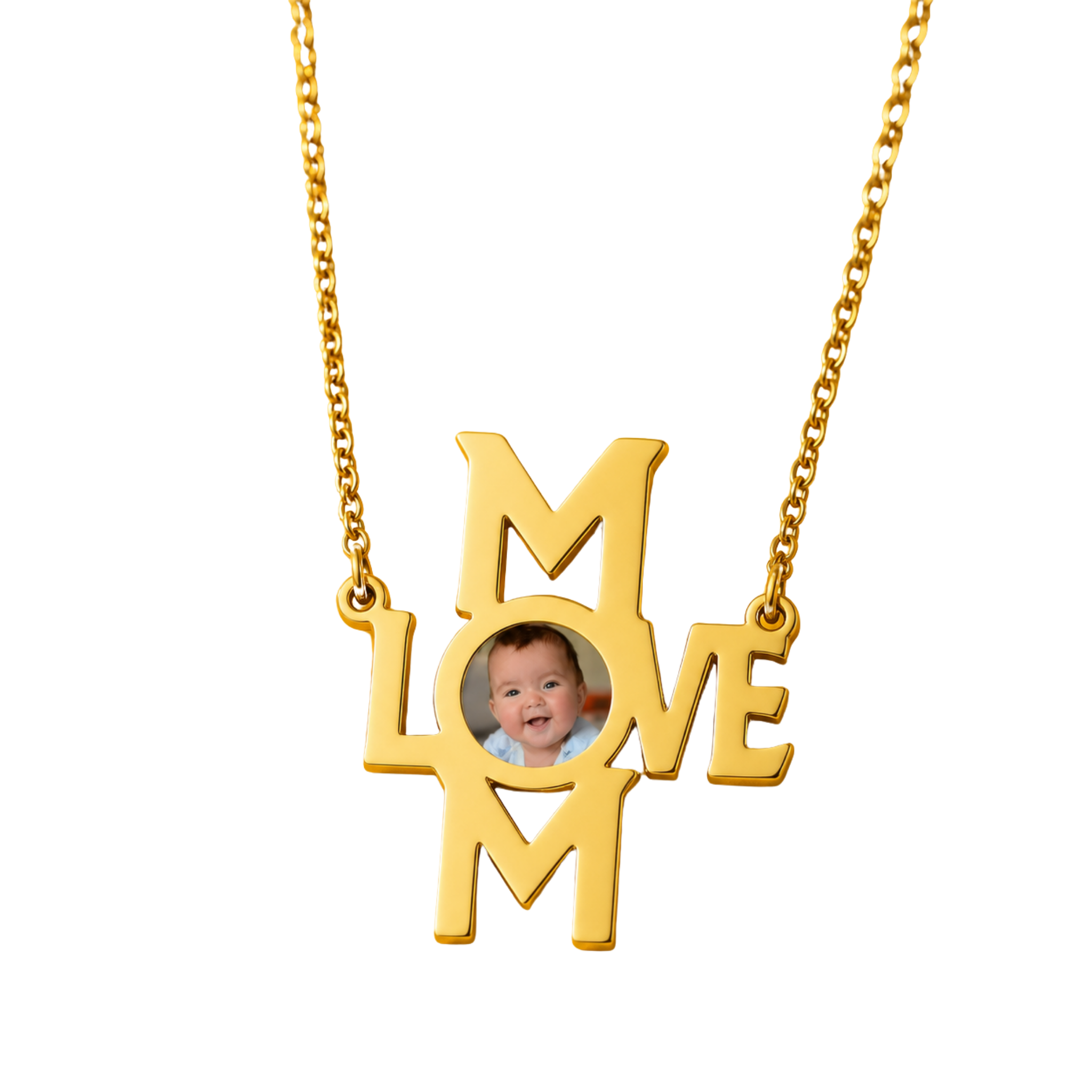 COLLAR MOM LOVE CON FOTO PERSONALIZADA