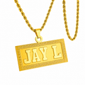 COLLAR PLACA BOLD RELIEVE MEDIANA