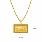 COLLAR PLACA BOLD RELIEVE MEDIANA