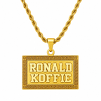 COLLAR PLACA BOLD RELIEVE MEDIANA