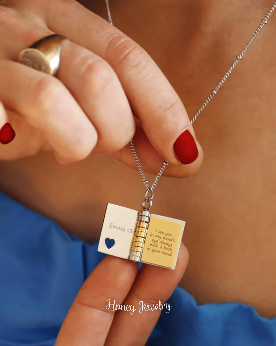 COLLAR LIBRO DE AMOR MINI