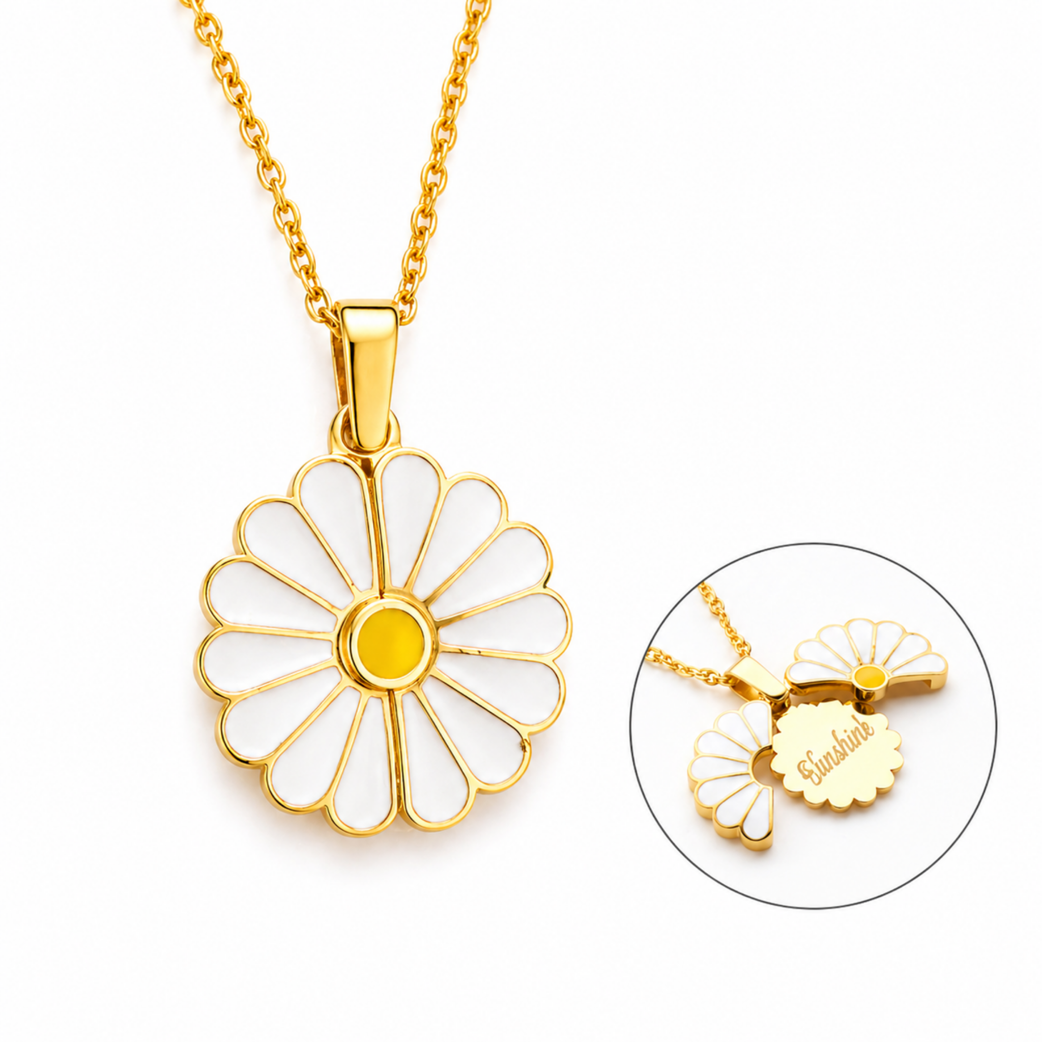 sunflower necklace