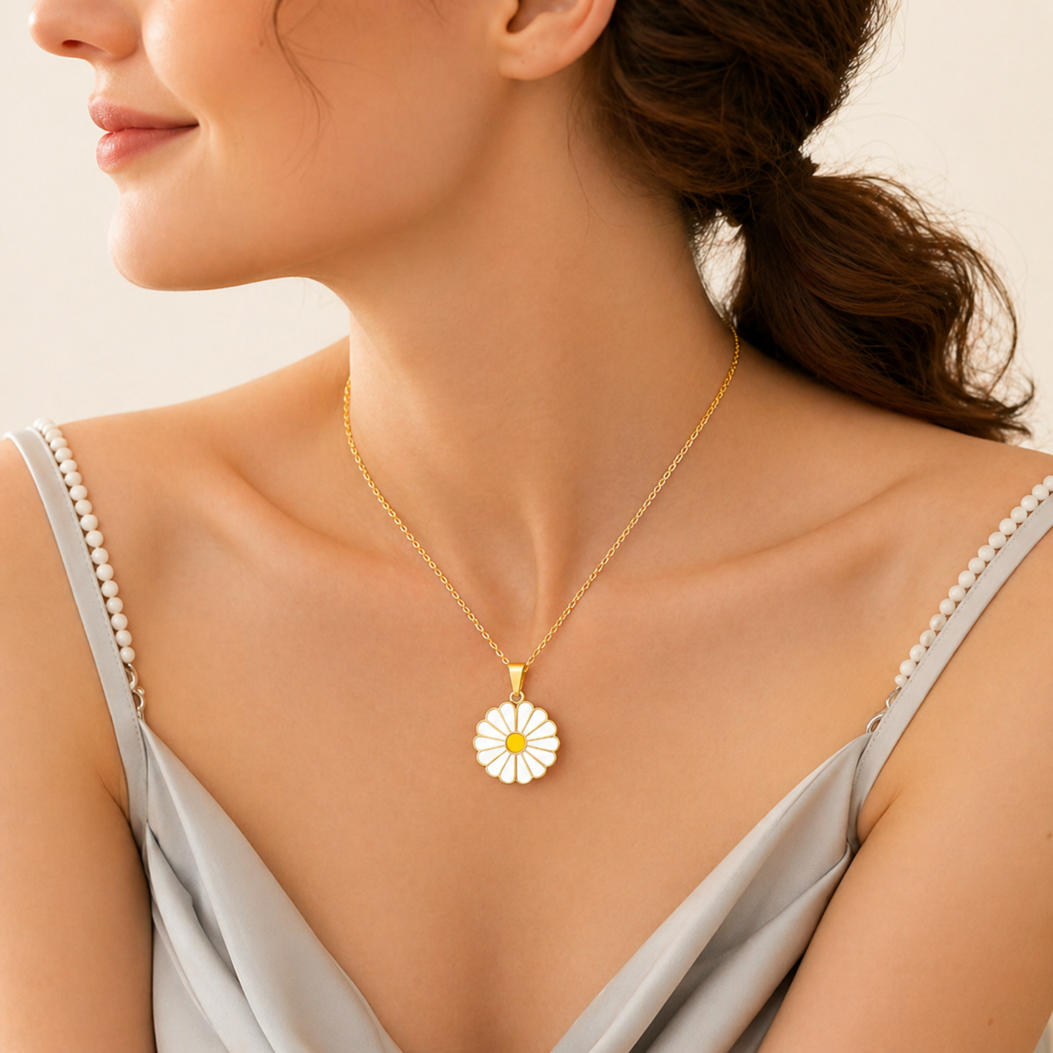 sunflower necklace