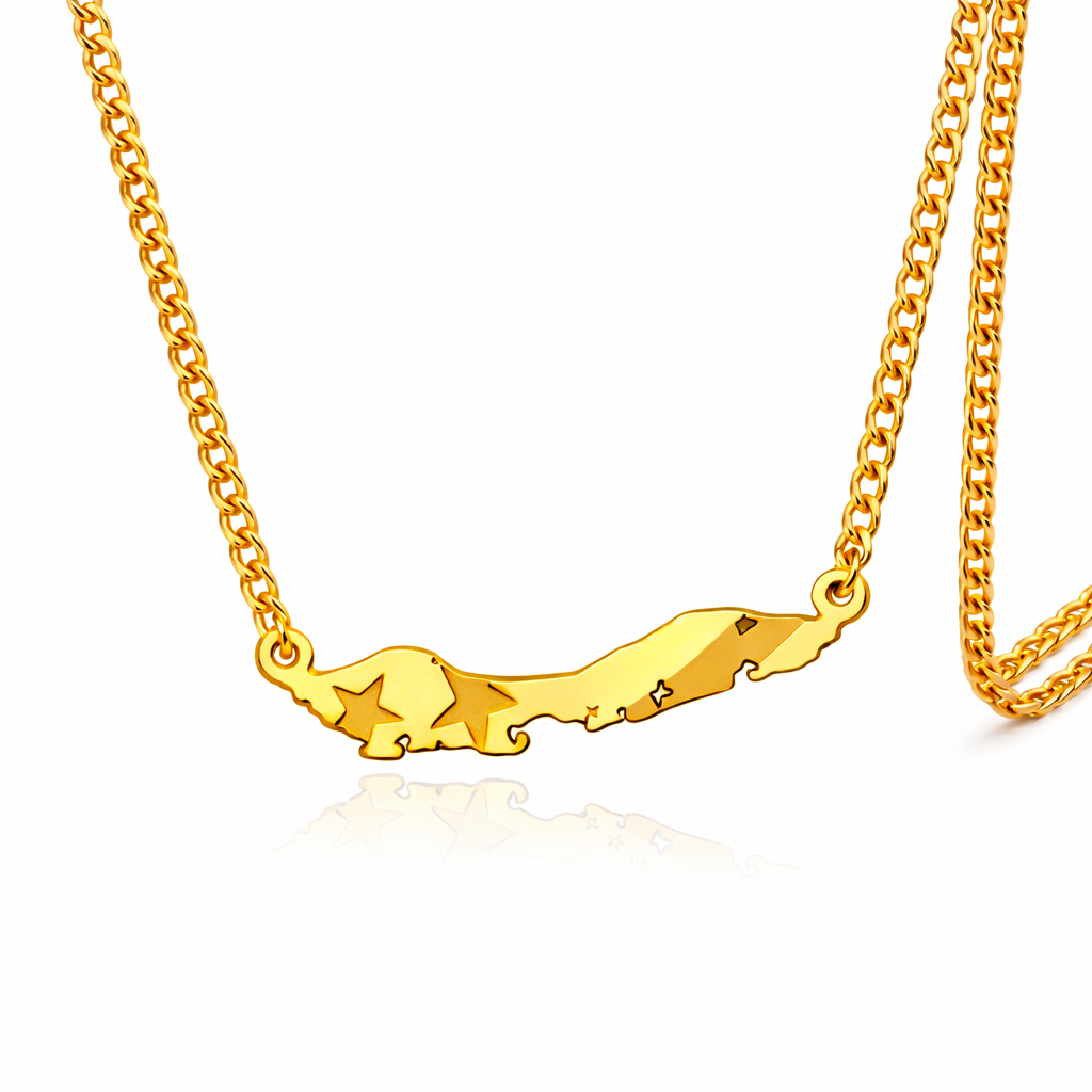 COLLAR MAPA CURACAO BANDERA