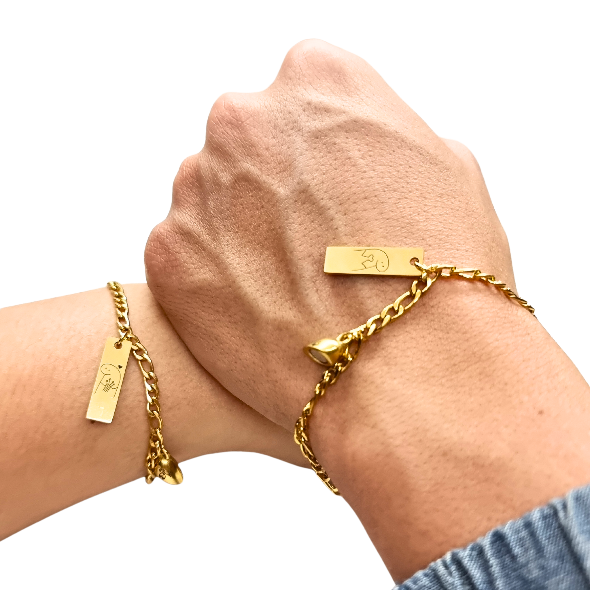 DUO DE PULSERAS MATCH CORAZÓN