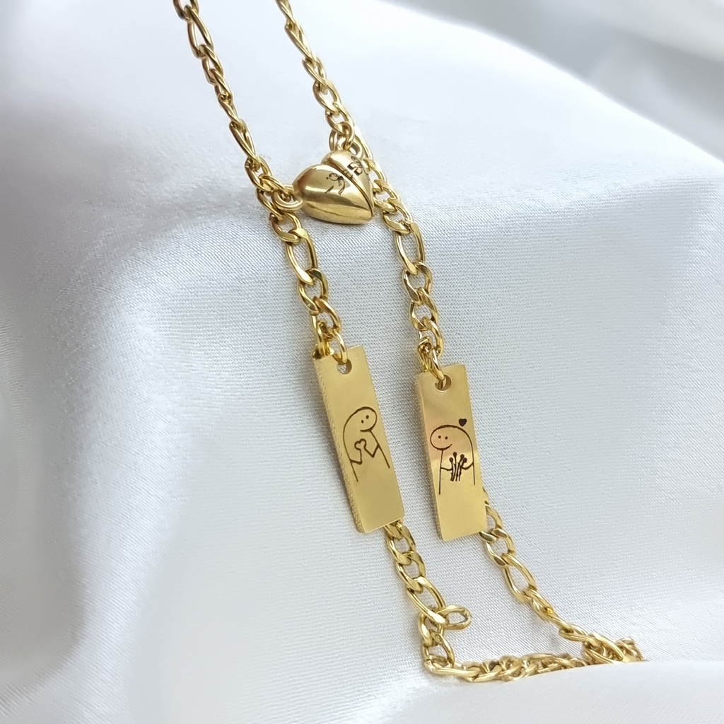 DUO DE PULSERAS MATCH CORAZÓN