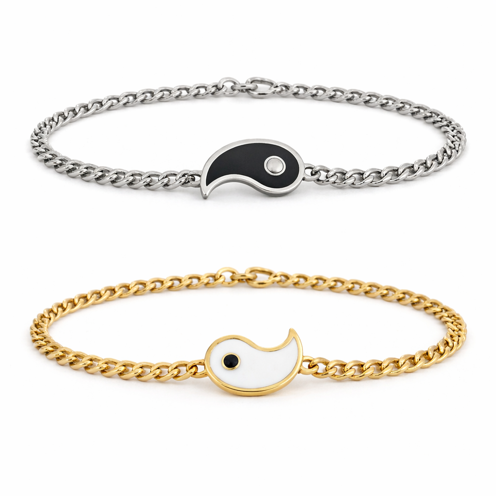 Yin and Yang Bracelet Set