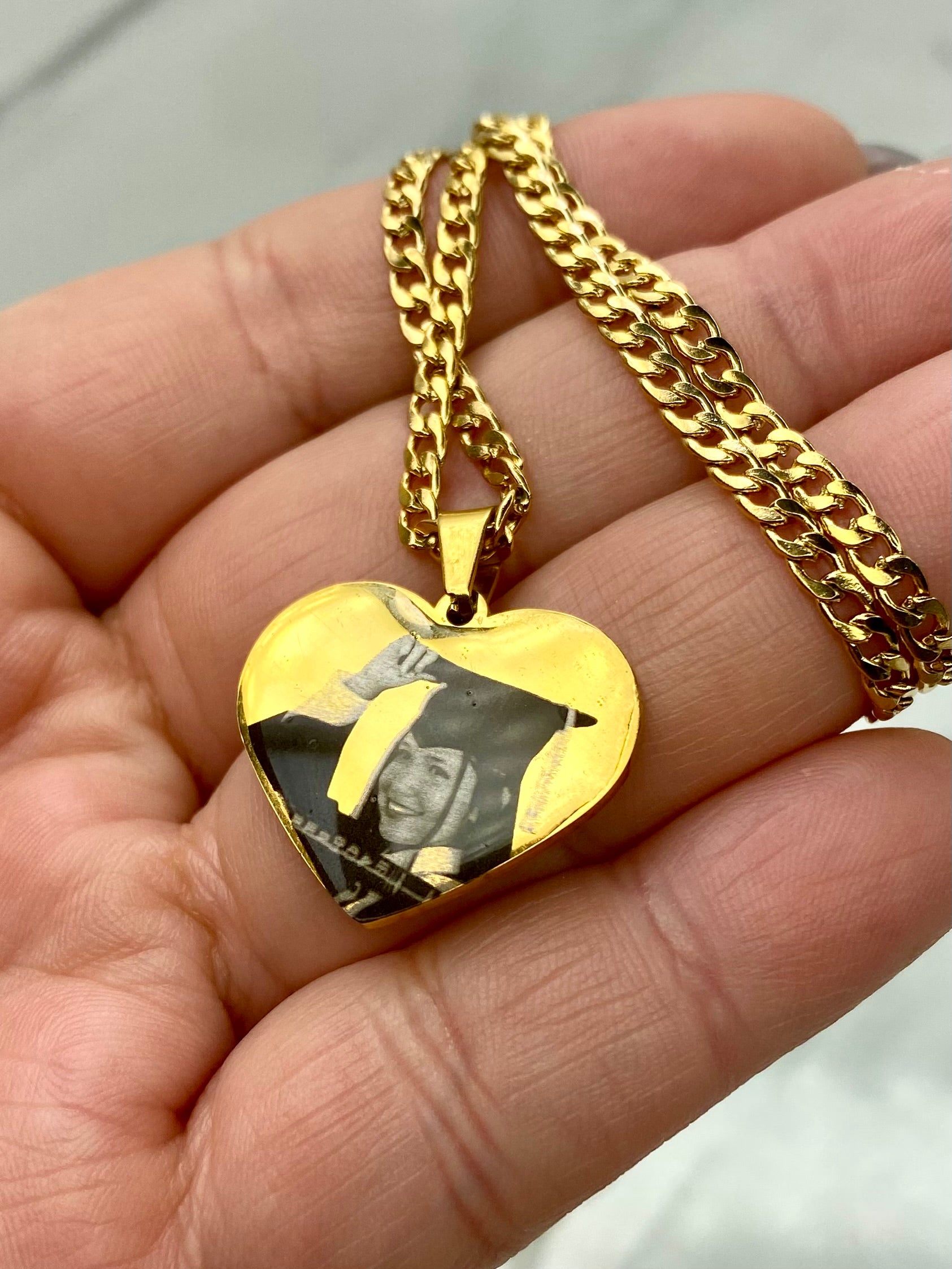 Placa corazón graduación