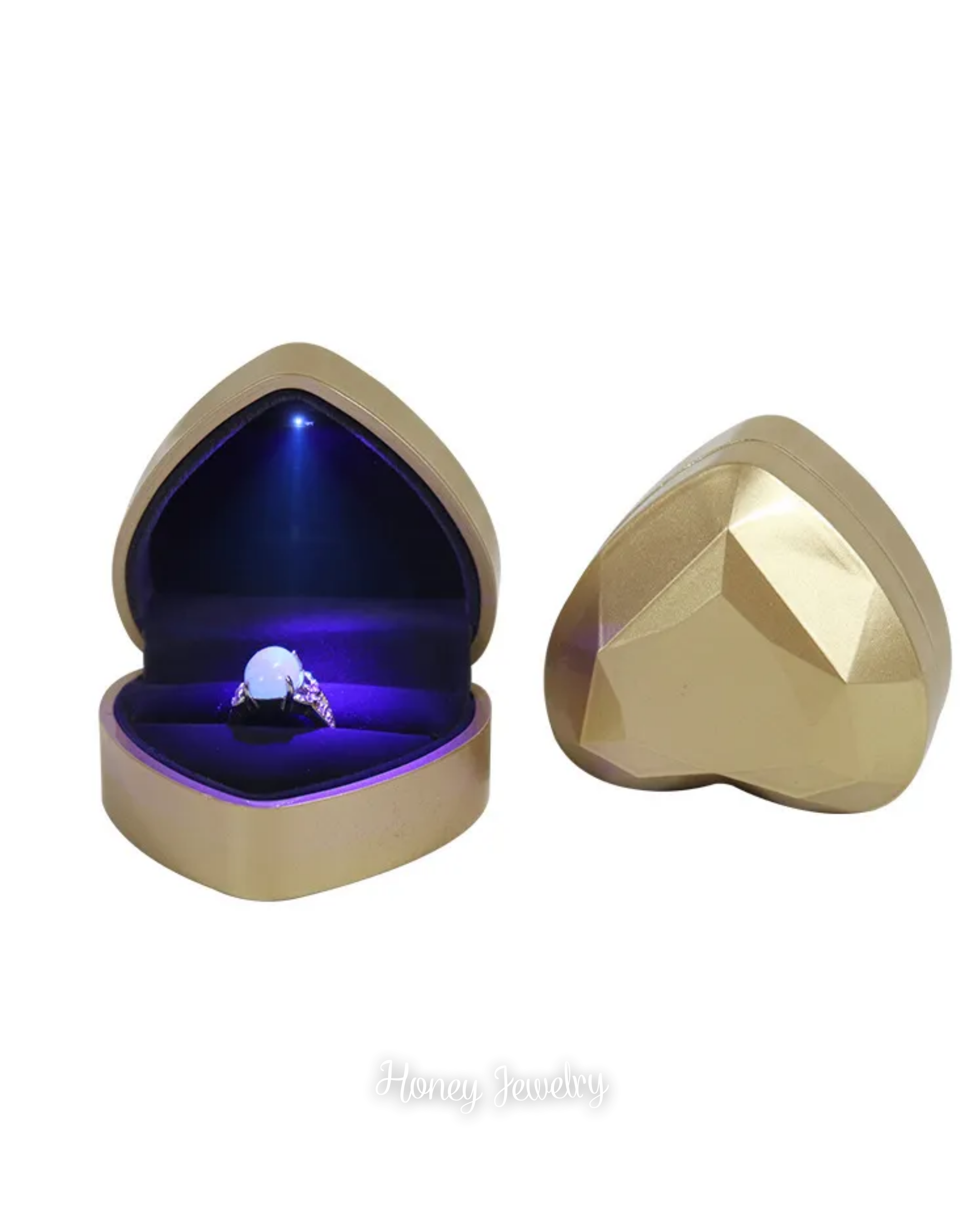 COFRE CORAZÓN CON LUZ LED