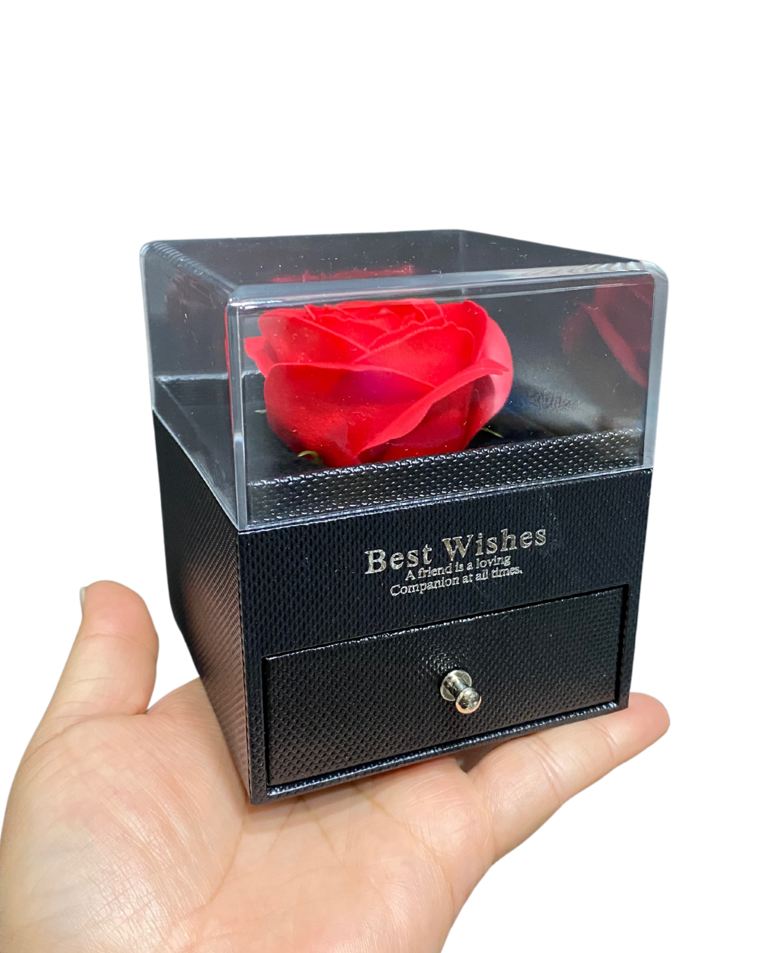 CAJA ROSA VITRINA