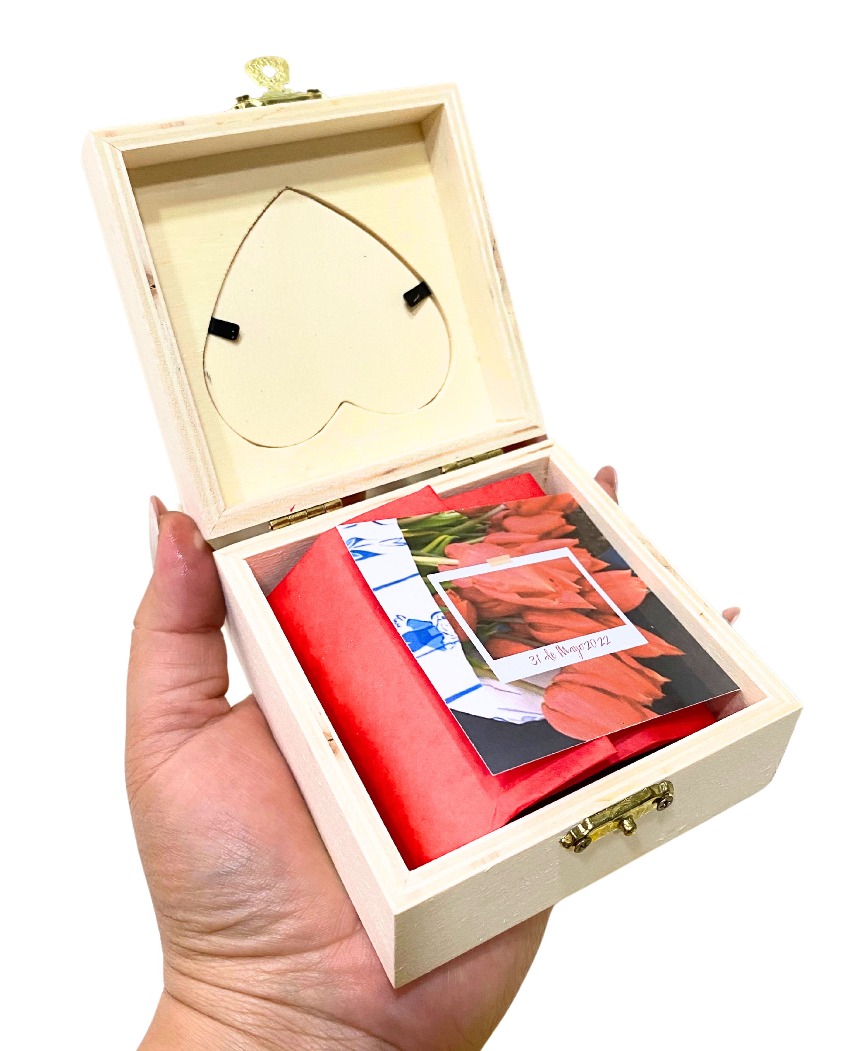 CAJA DE MADERA CON FOTO