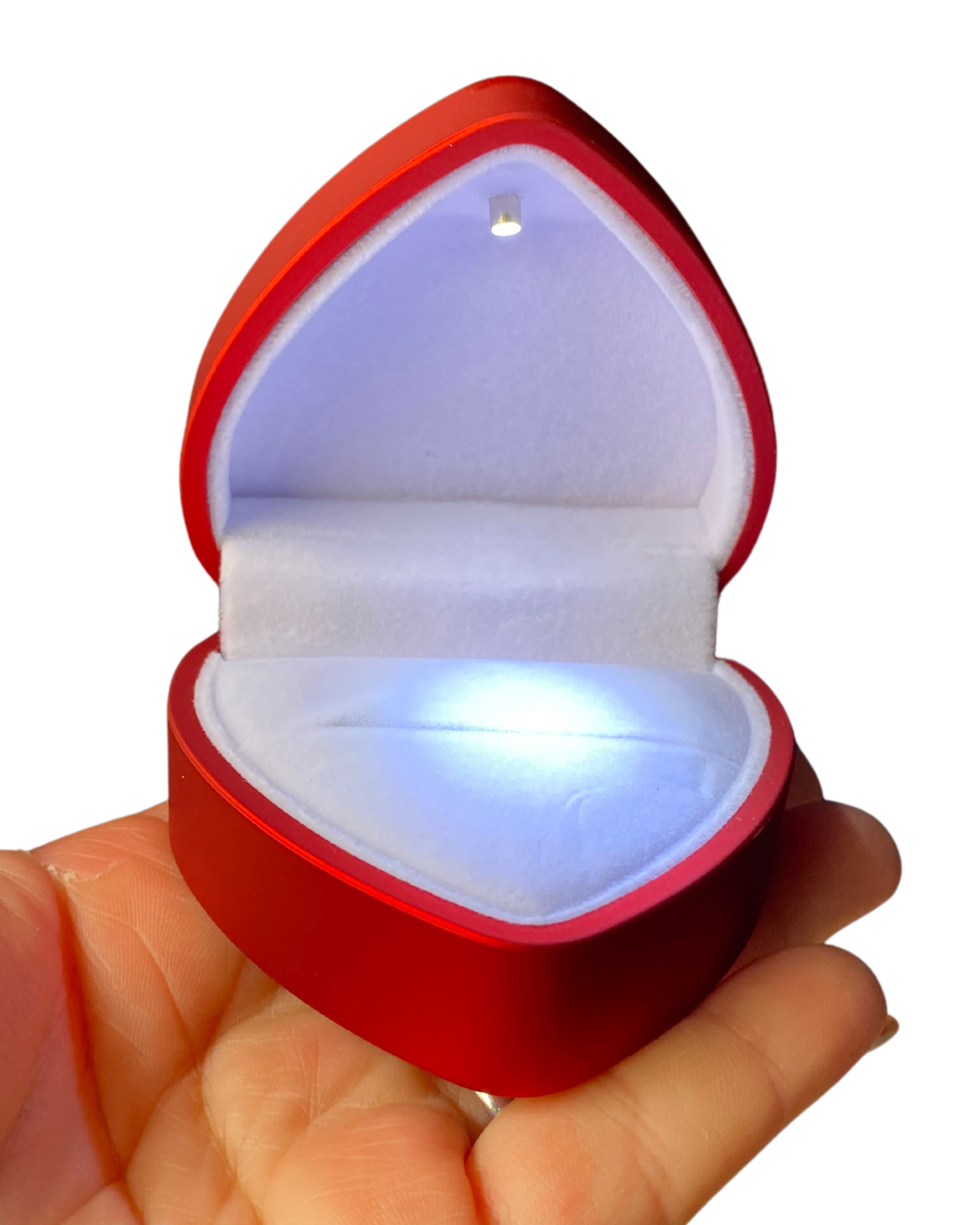COFRE CORAZÓN CON LUZ LED
