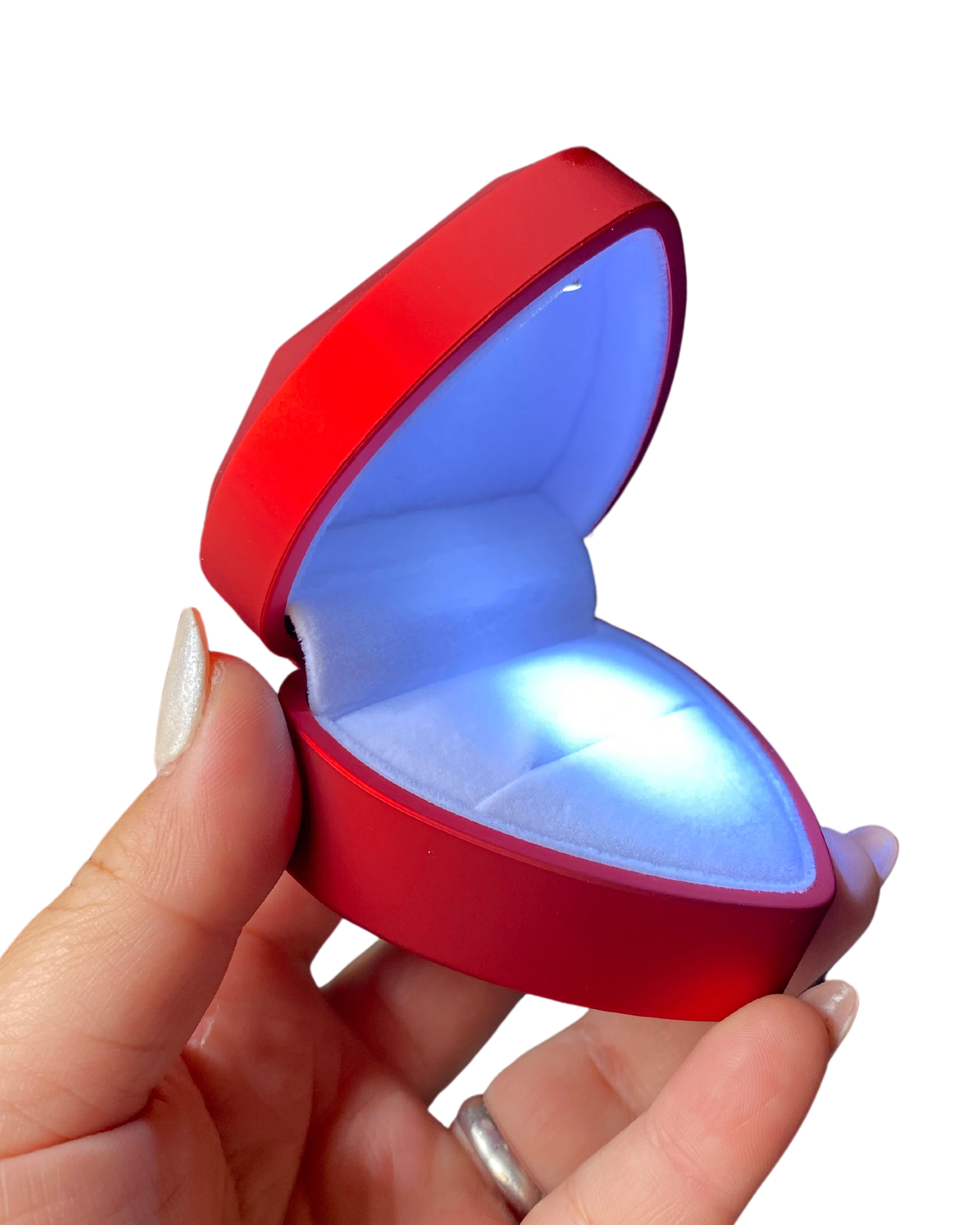 COFRE CORAZÓN CON LUZ LED