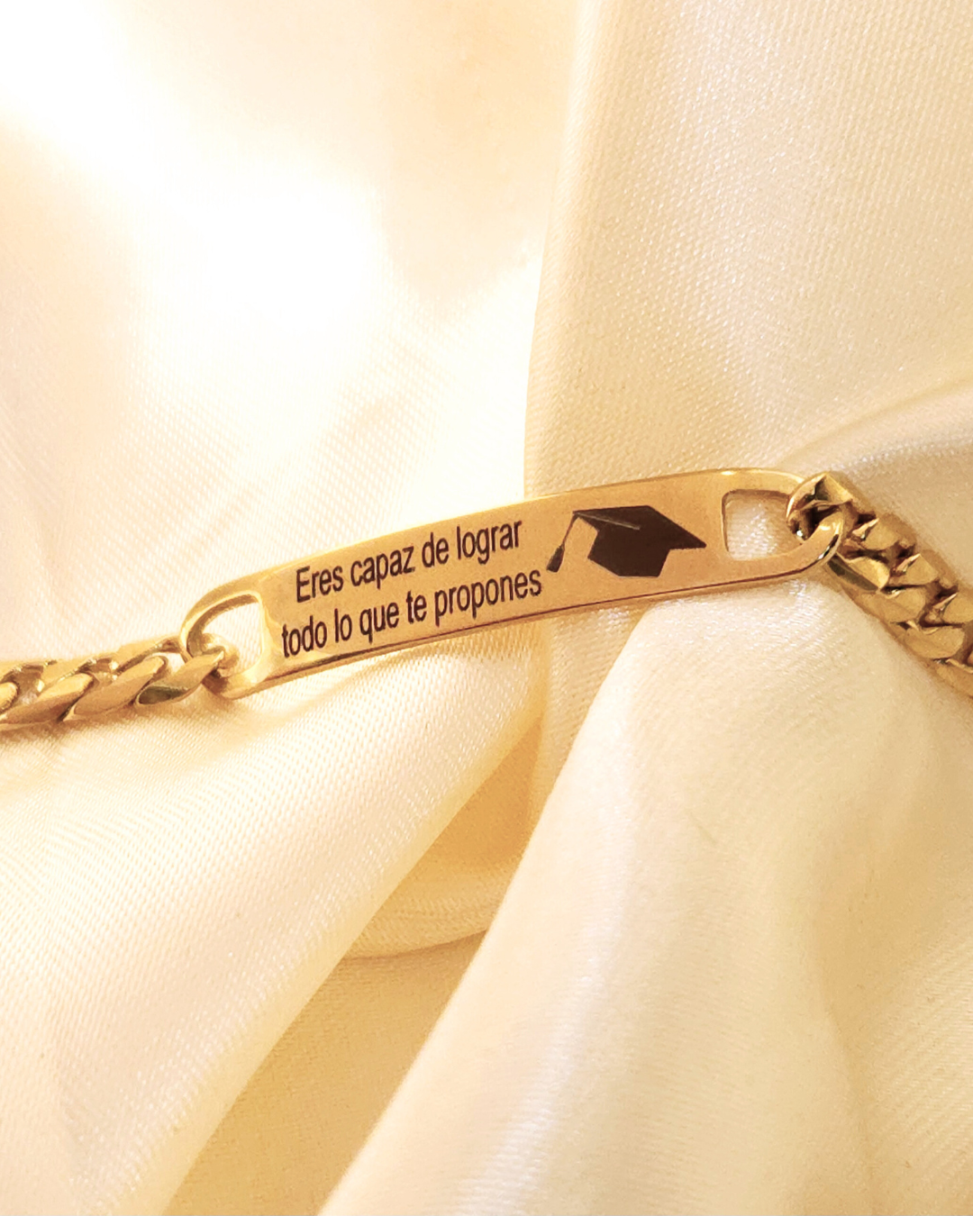 PULSERA ESCLAVA DE GRADUACION PERSONALIZADA