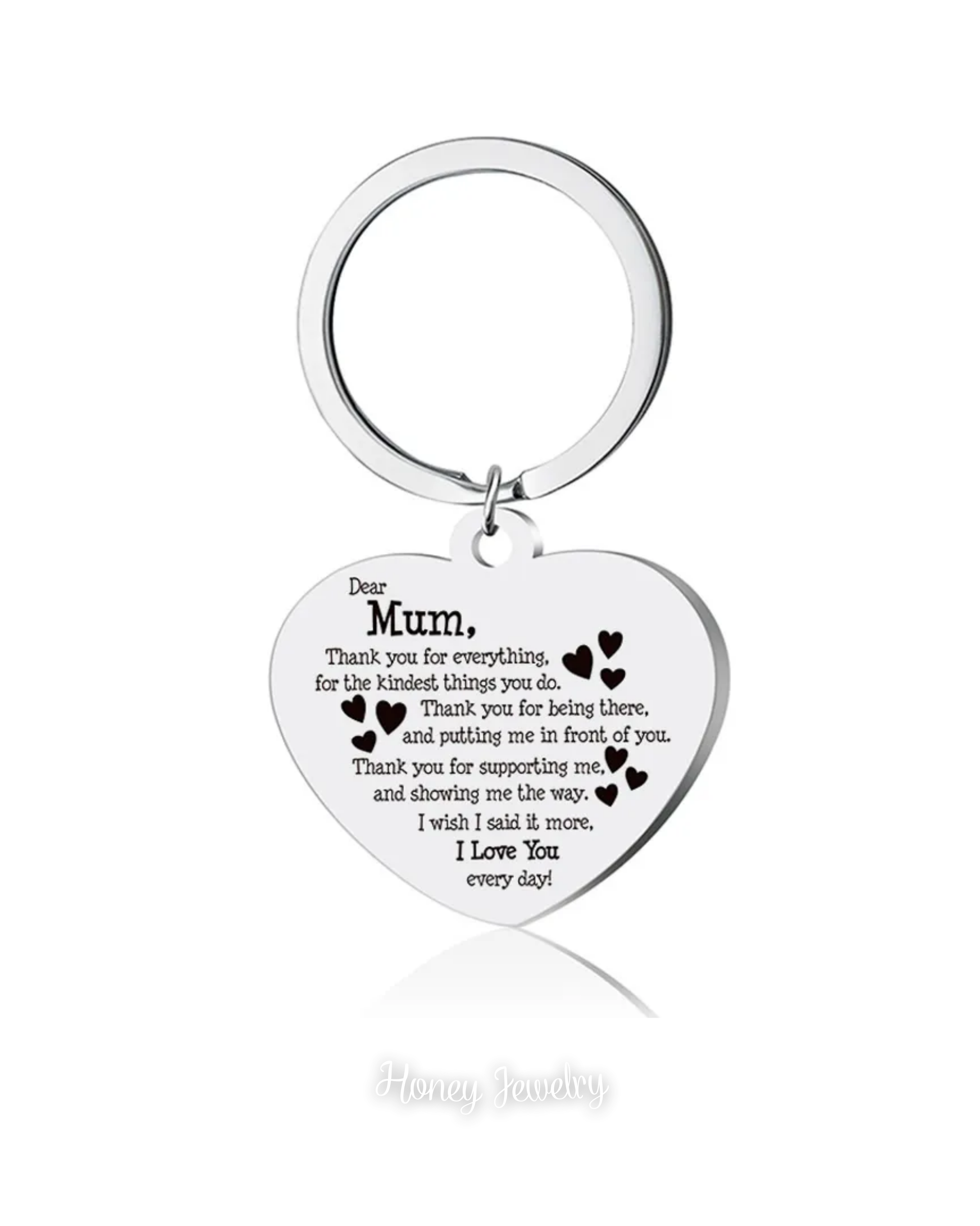 Heart and doodles necklace
