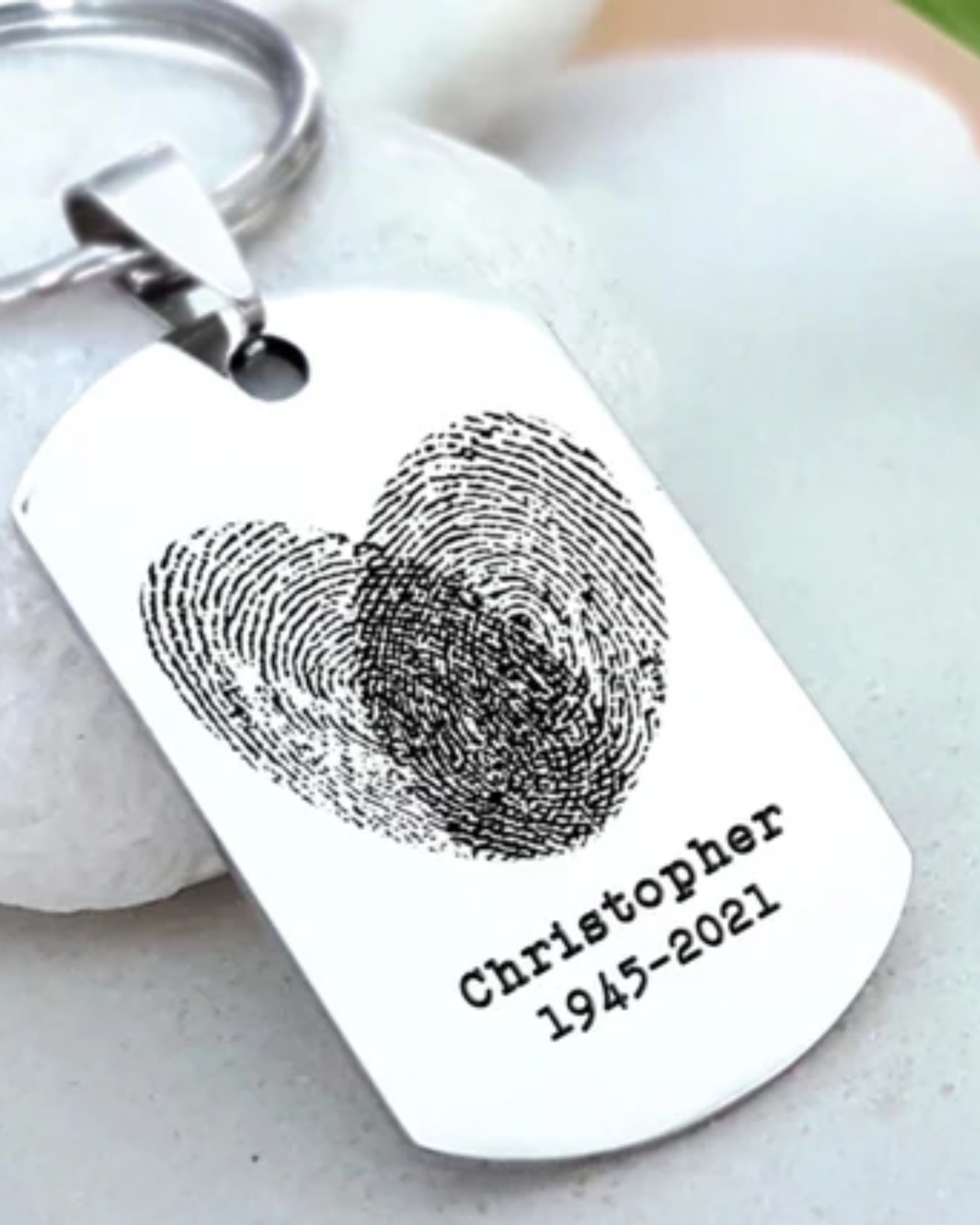 Love footprints necklace - round plate