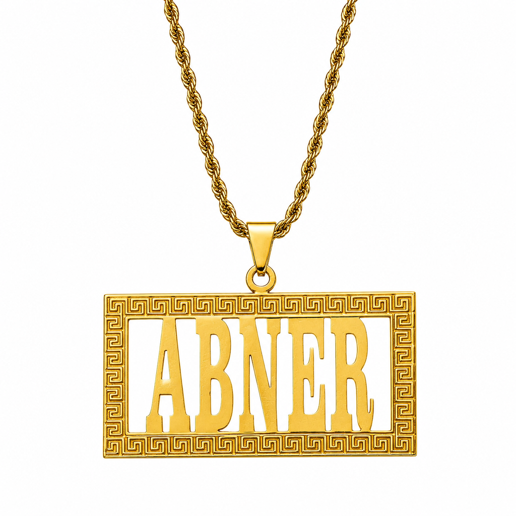 COLLAR PLACA CALADA