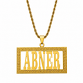COLLAR PLACA CALADA