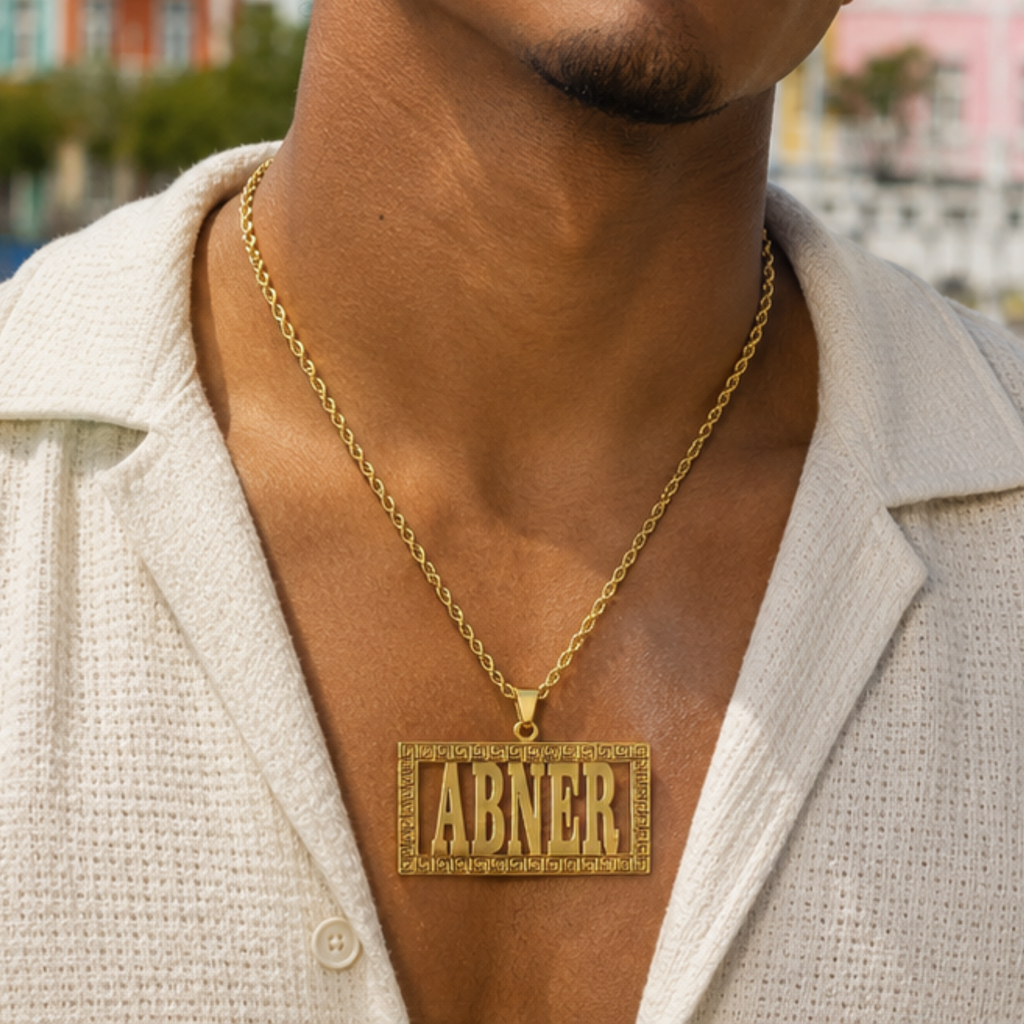 COLLAR PLACA CALADA