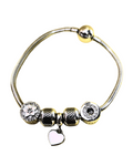 Movable charm bracelet