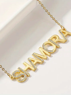 COLLAR CON NOMBRE MAYUSCULAS + CIRCONES