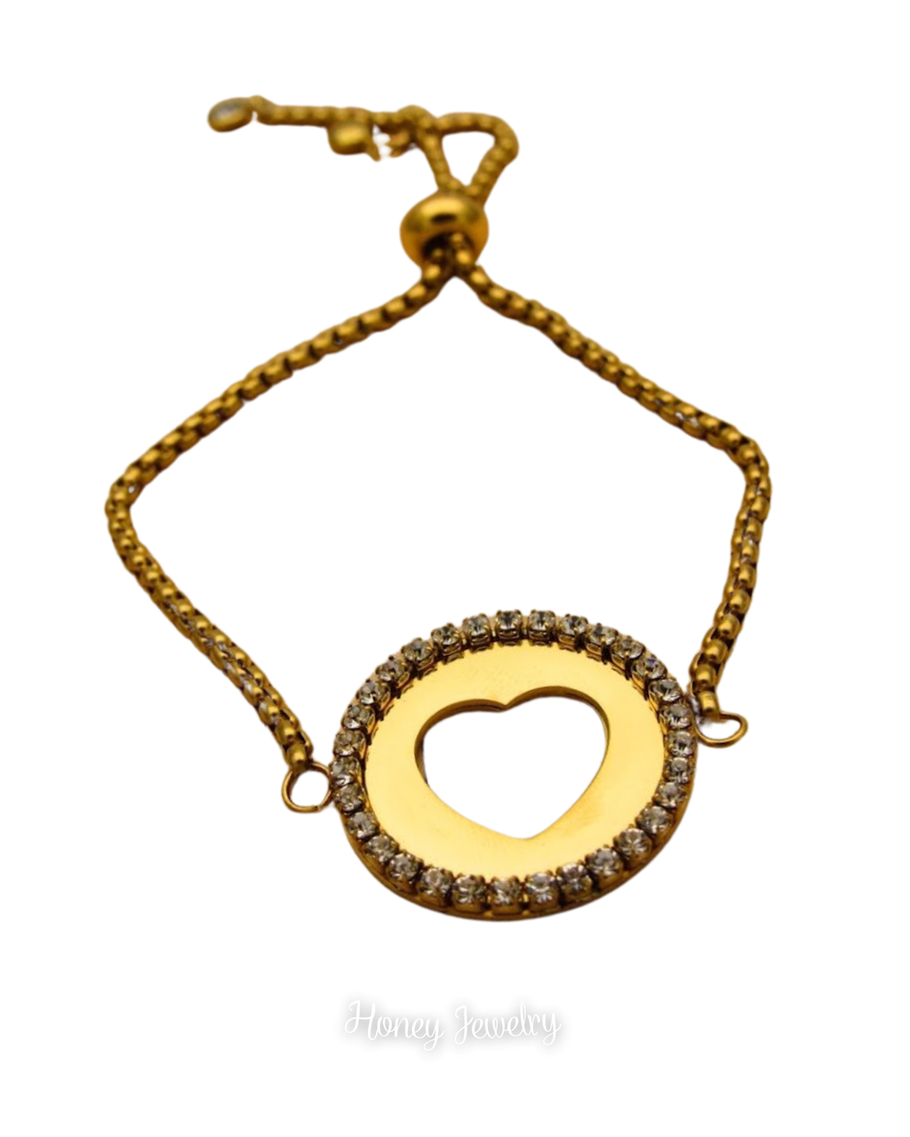 PULSERA CORAZON Y CIRCONES